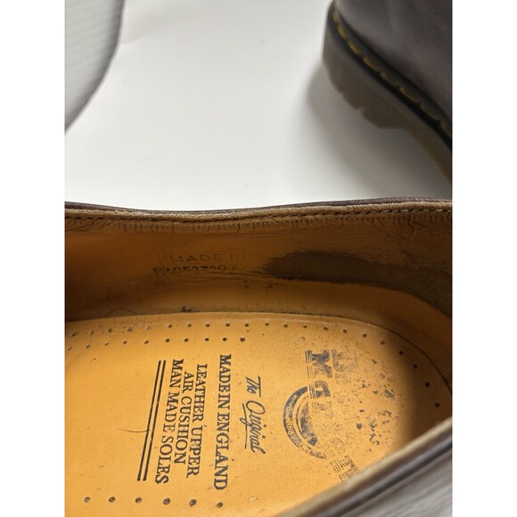 VINTAGE Doc Martens Oxford Shoes Made in England Leather Mens 11 Brown Oxford main image 5
